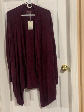 Barefoot Dreams Women's Burgundy Cardigan